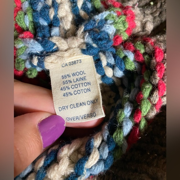 American Eagle Outfitters | Handknit Sweater Nordic Fair Isle Wool Chunky L - Picture 4 of 4